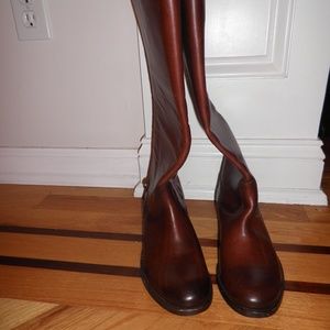 Women's Frye 'Melissa Button 2' Brown Leather